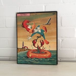Vintage Woody Woodpecker Cardboard Puzzle